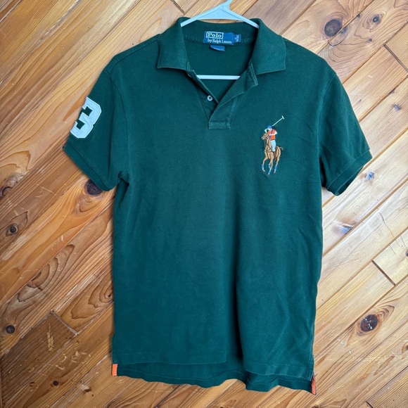 Polo by Ralph Lauren Green Polo Shirt Size Medium - Picture 1 of 8